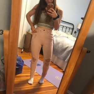 Calvin Klein pink jeans